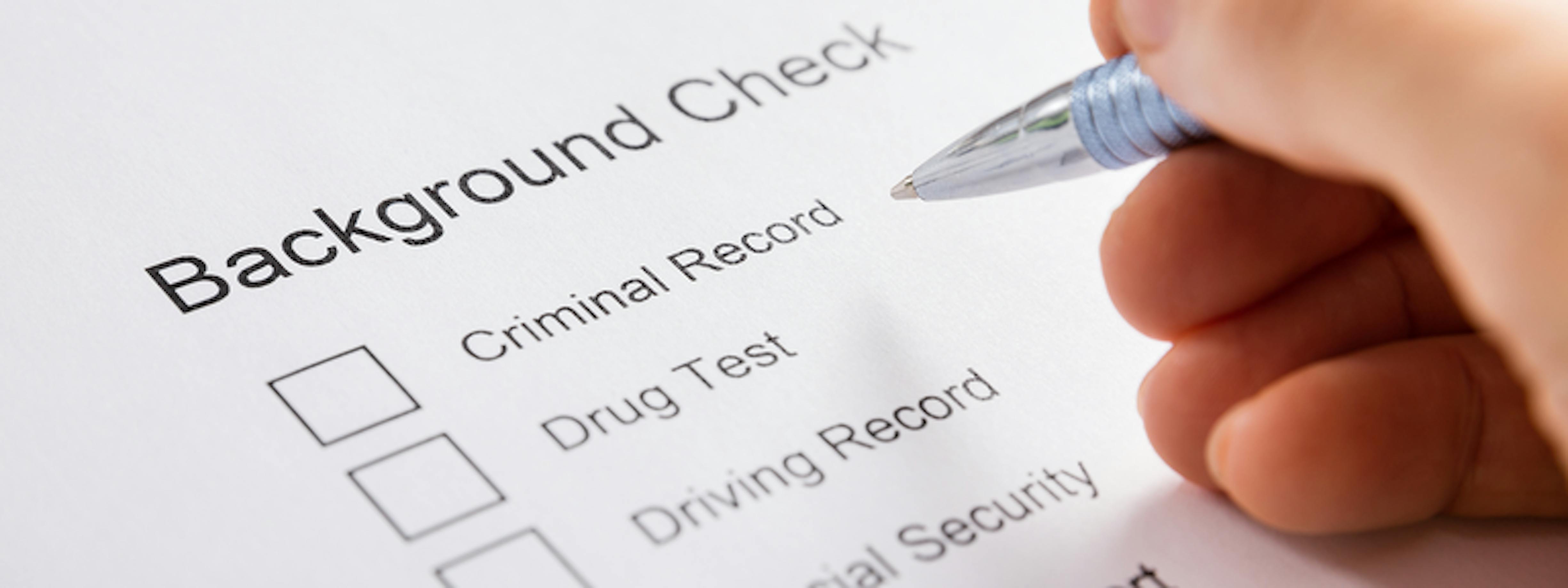 Job background checks conducted