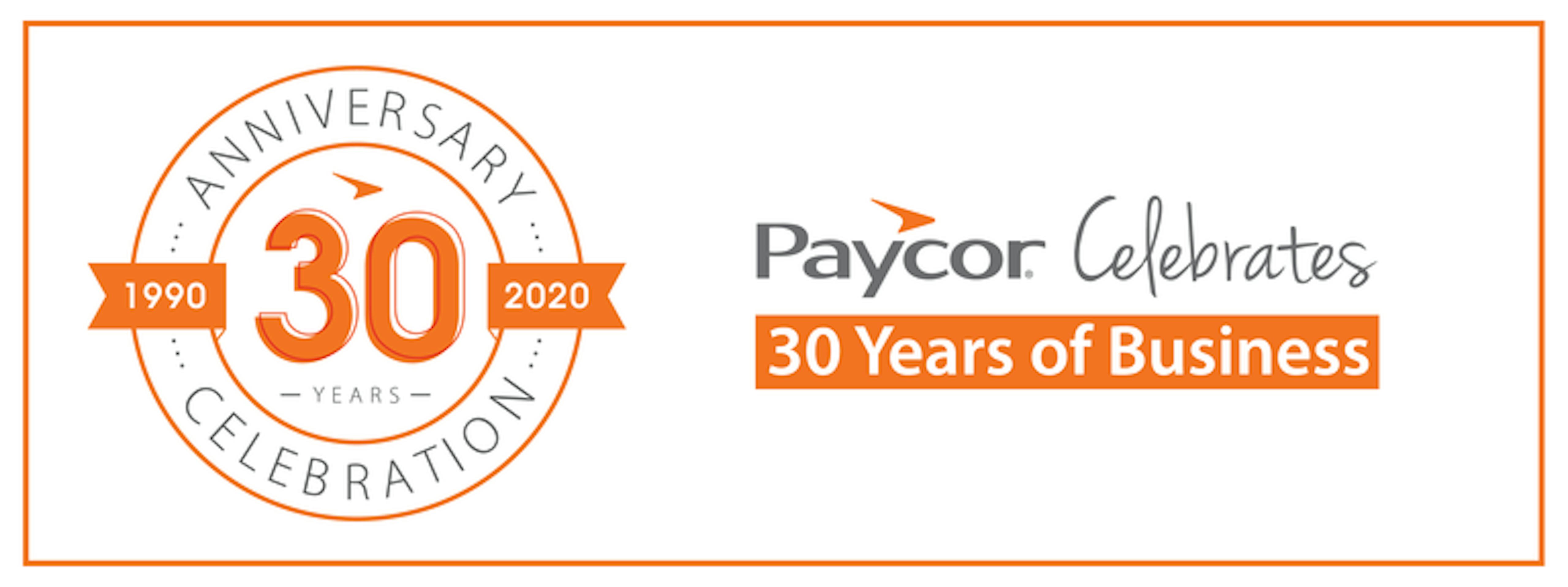 Paycor Celebrates 30 Years Of Business