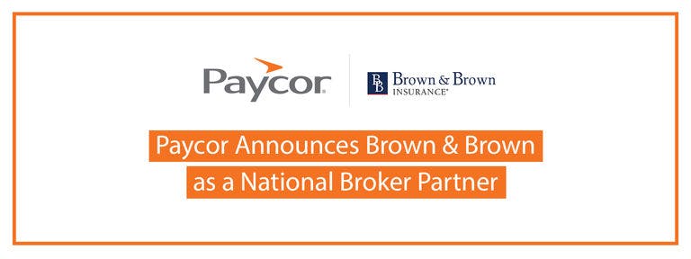 Brown & Brown Insurance Joins Paycor’s National Broker Partner Program